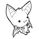 blog logo of Tiny Warrior. Tiny Bat.