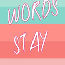 blog logo of words stay